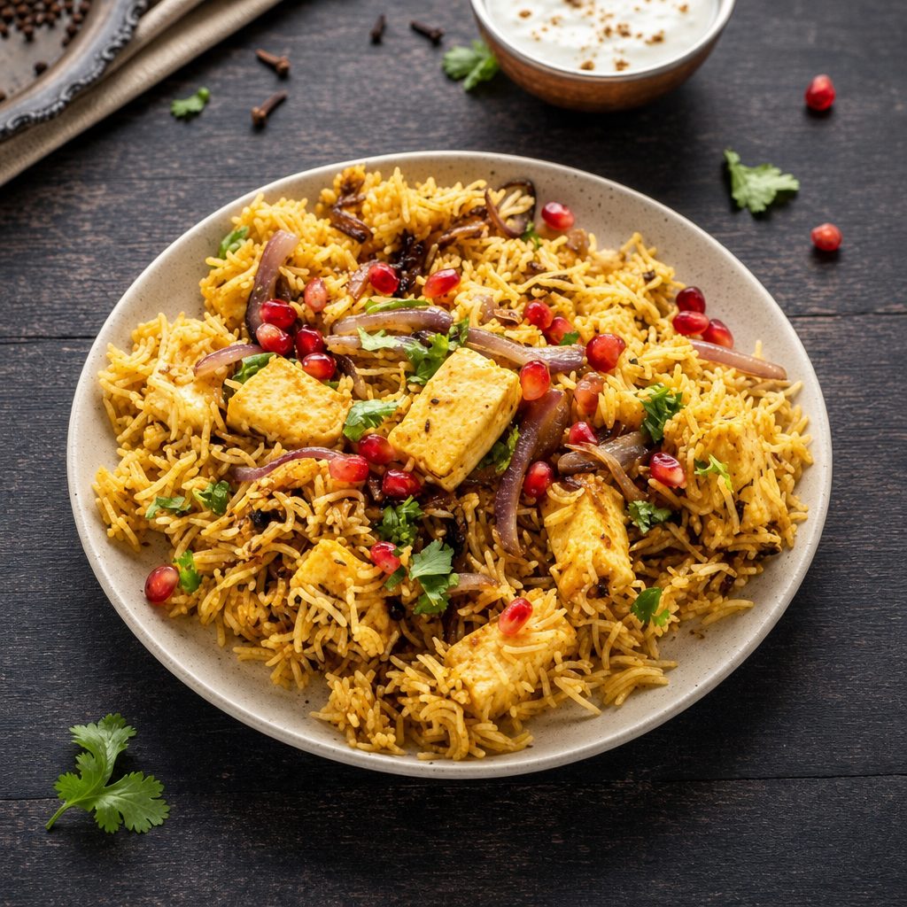 Family Paneer Biryani.