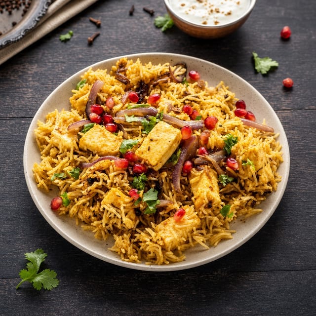Family Paneer Biryani.