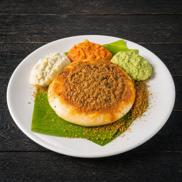 Thatte Idli - Ghee Podi Idli (2).