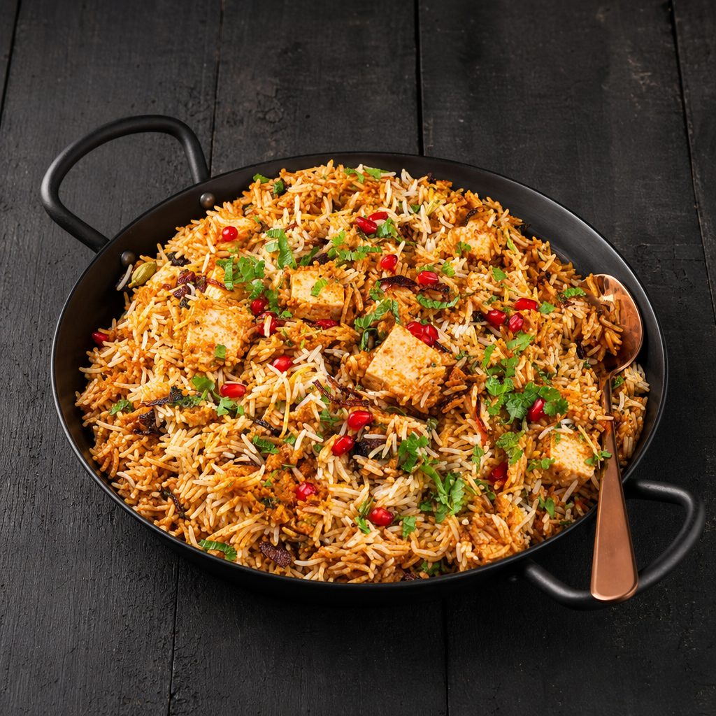 Karampodi Paneer Biryani.
