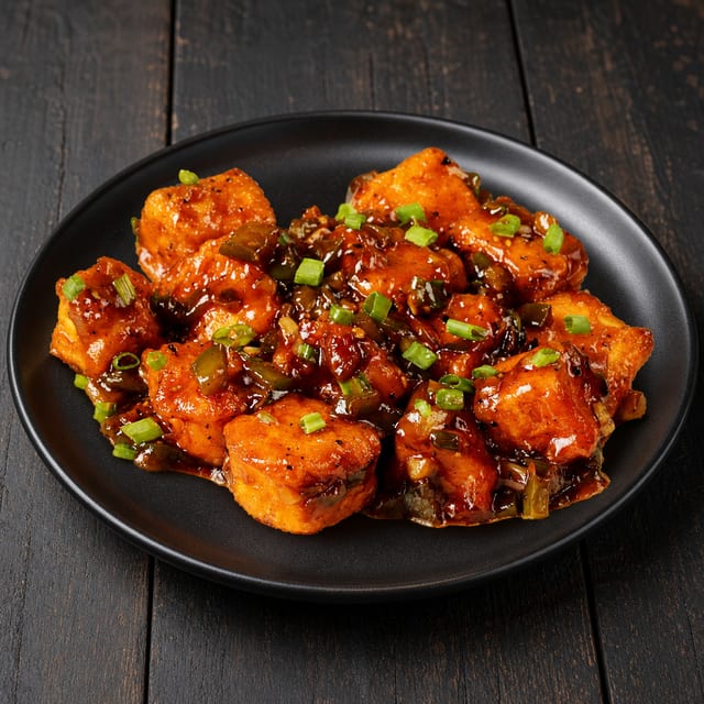 Paneer Manchurian.