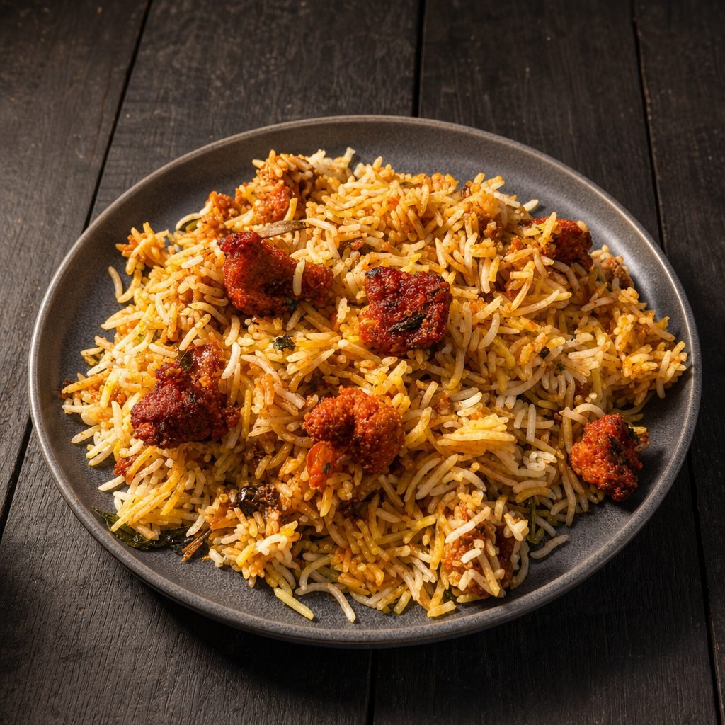 Family Gobi 65 Biryani.