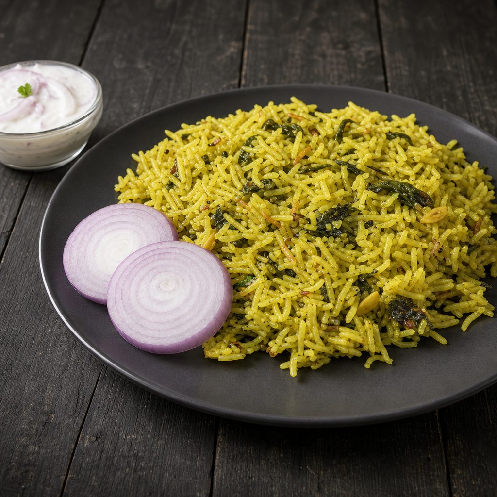 Family Gongura Veg Palav.