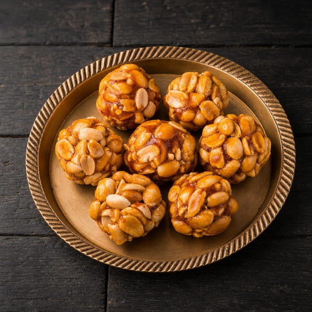 Peanut Chikki Laddu.