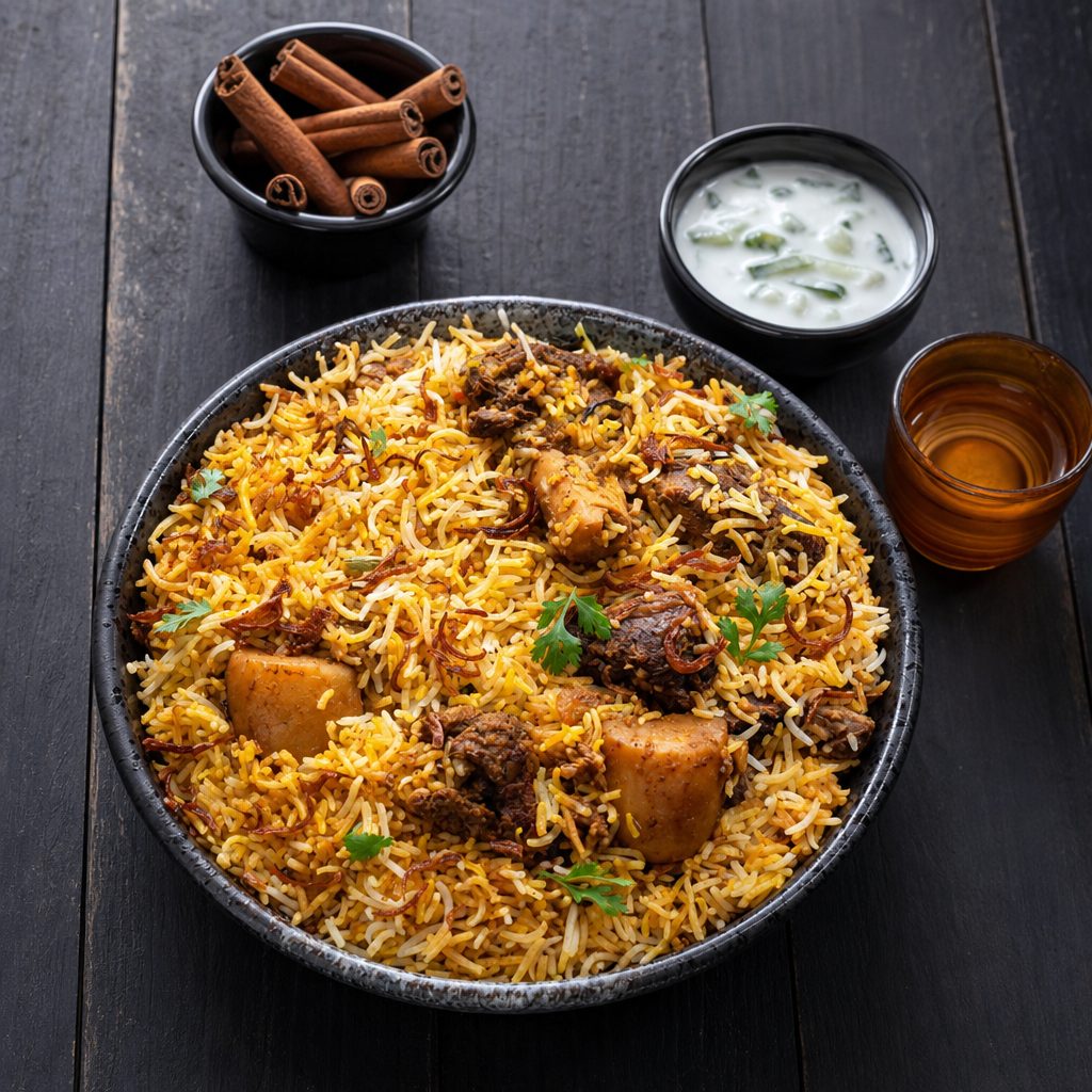 Goat Biryani (Reg).