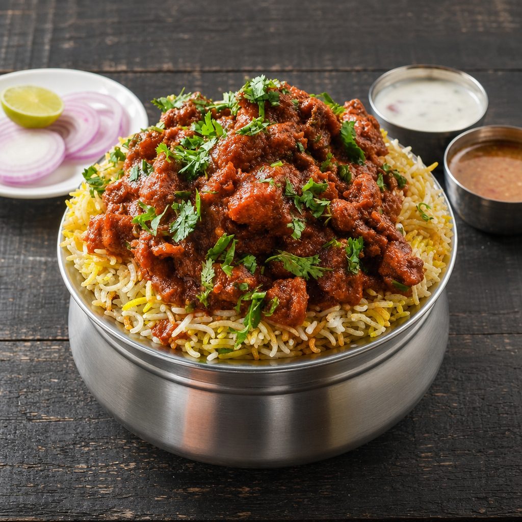 Family Chicken 65 Biryani.