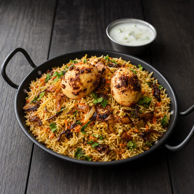 Family Egg Biryani.