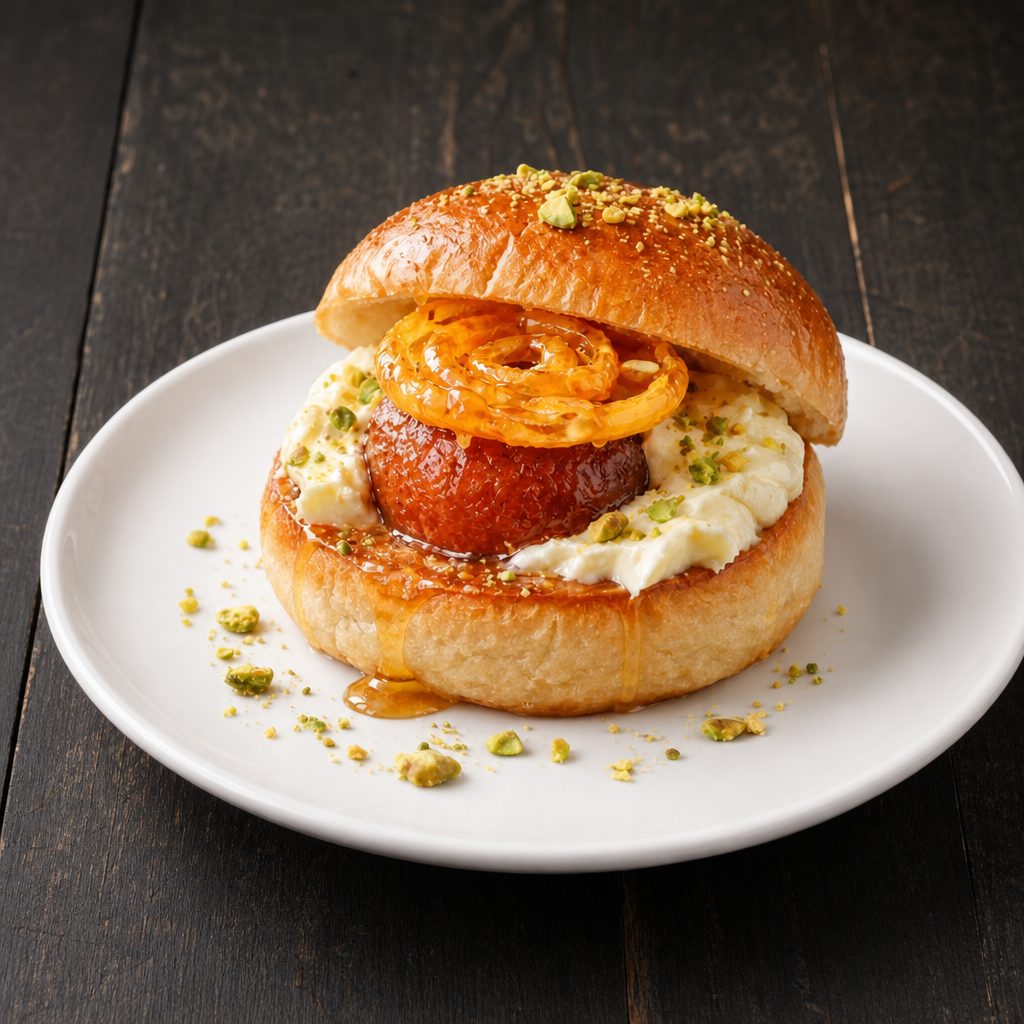 Gulabjamun Smash Burger.