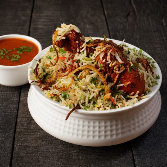Gongura Chicken Biryani.