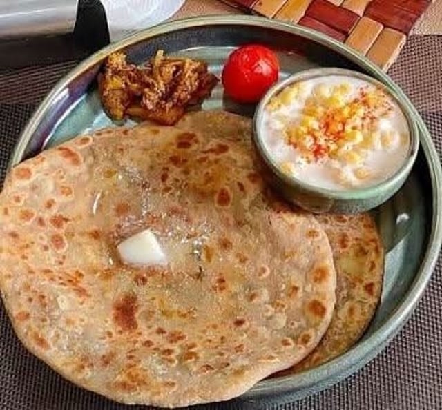 Tiffins Thali-Aloo Paratha.