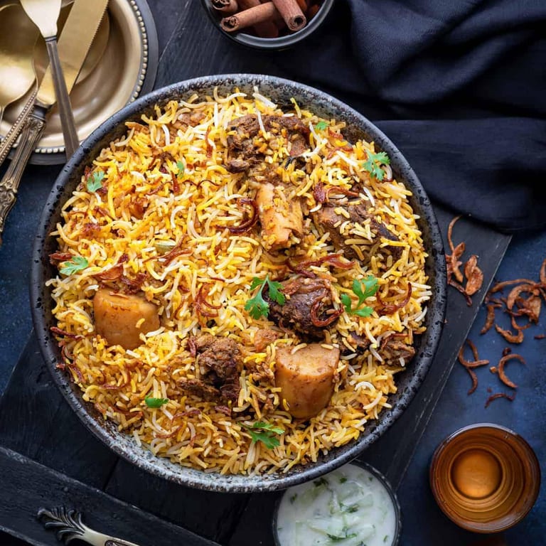 Delicious Goat Biryani