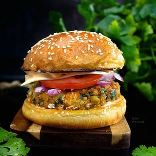 Aloo Tikki Veg Burger